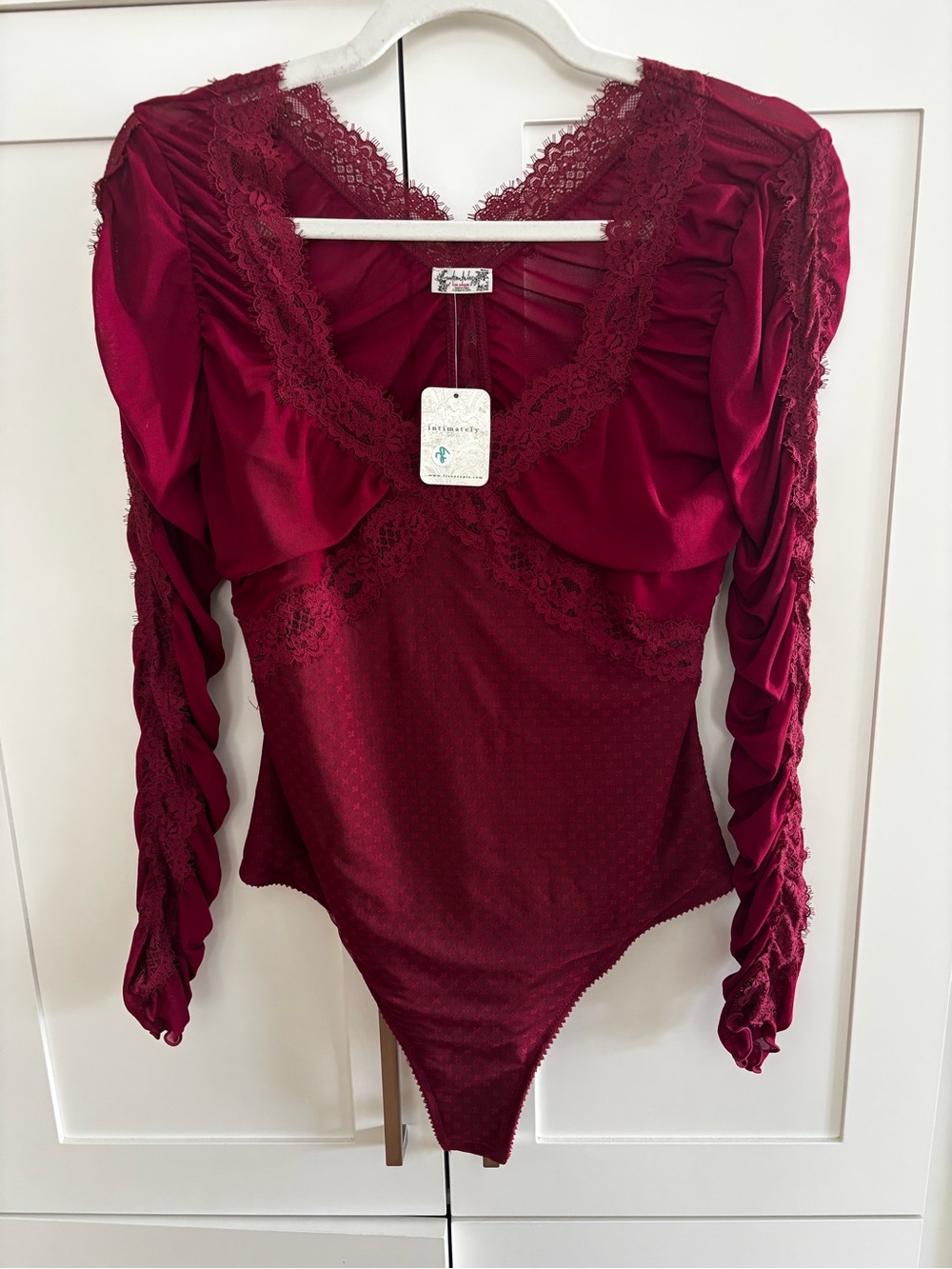 Forever Young Bodysuit (in burgundy) - Picture 2 of 2